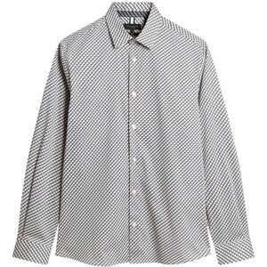 Ted Baker Mens Geometric Slim Shirt / Gray